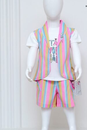 Candy Stripe Western 3PC Kids Set